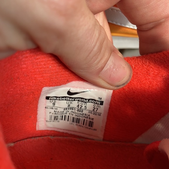 Orange gradient Nikes - Picture 6 of 6